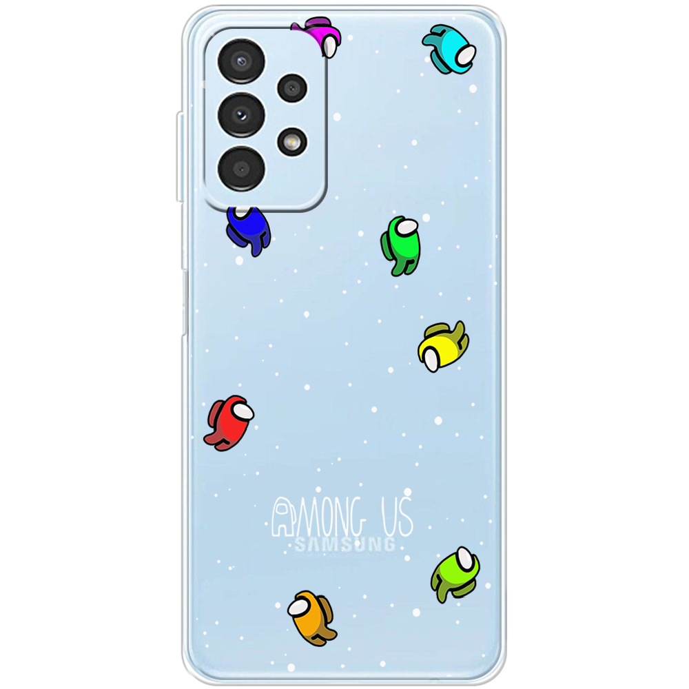 Чехол BoxFace Samsung Galaxy A32 5G (A326) Among Us Invisible Прозрачный силикон (44333-bk76-44333)