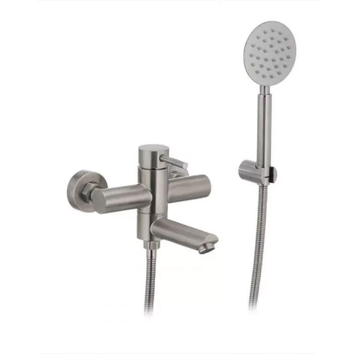 Смеситель для ванны Wezer EKO3-01 с душевым гарнитуром Сатин (2465589354)