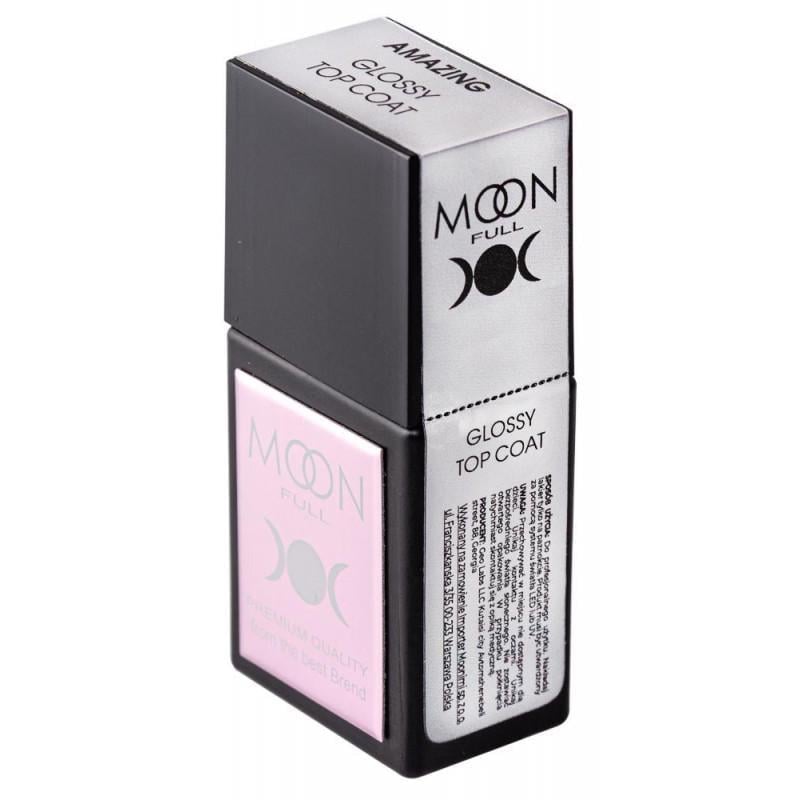 Топ для гель-лака без липкого слоя Moon Full AMAZING Glossy Top Coat 12 мл