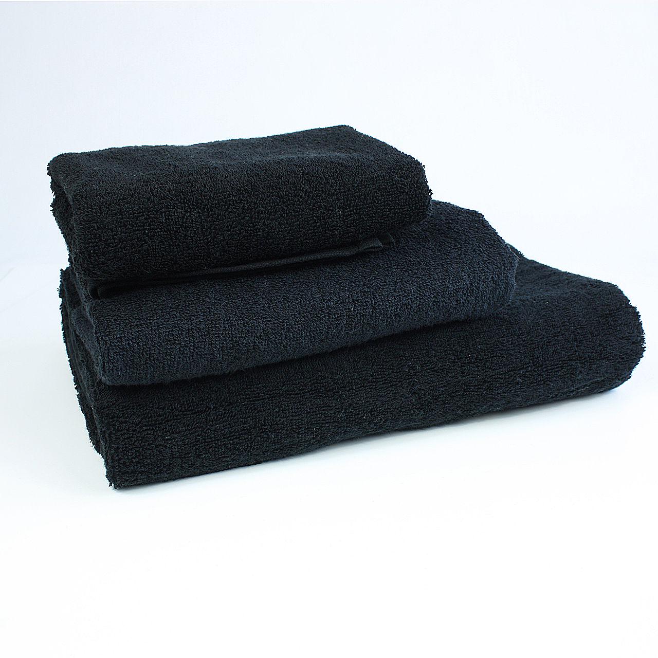 Набір махрових рушників БС0002 40х70 см/50х90 см/70х140 см Чорний (138485) - фото 1 Набір махрових рушників БС0002 40х70 см/50х90 см/70х140 см Чорний (138485) - фото 1