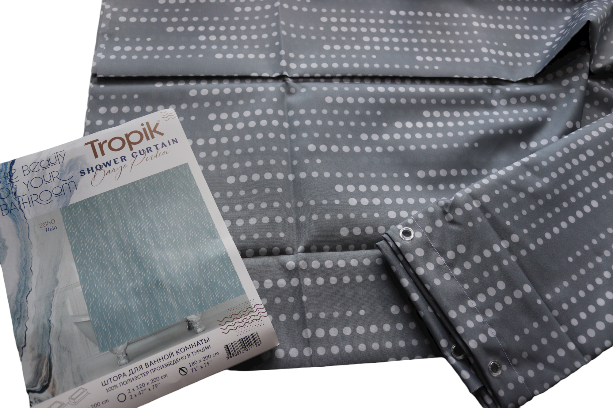 Штора для ванной Tropik Rain 240x200 см (25487128) - фото 2