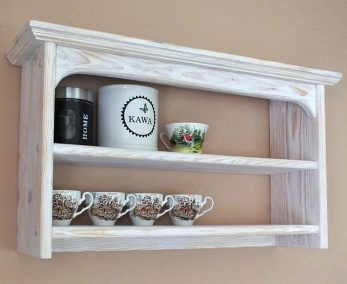 Полка настенная из дерева Анхелес Бланже (ПНС/003601)