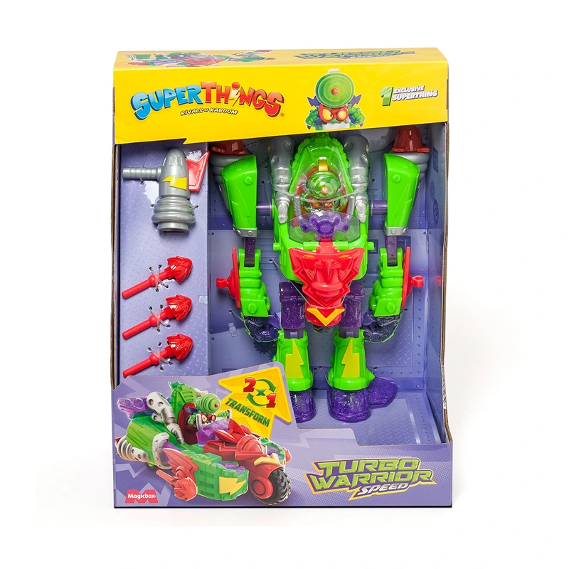 Ігровий набір SUPERTHINGS СУПЕРБОТ ТРАНСФОРМЕР ШВИДКІСТЬ робот траснформер/фігурка/аксесуар (21493)