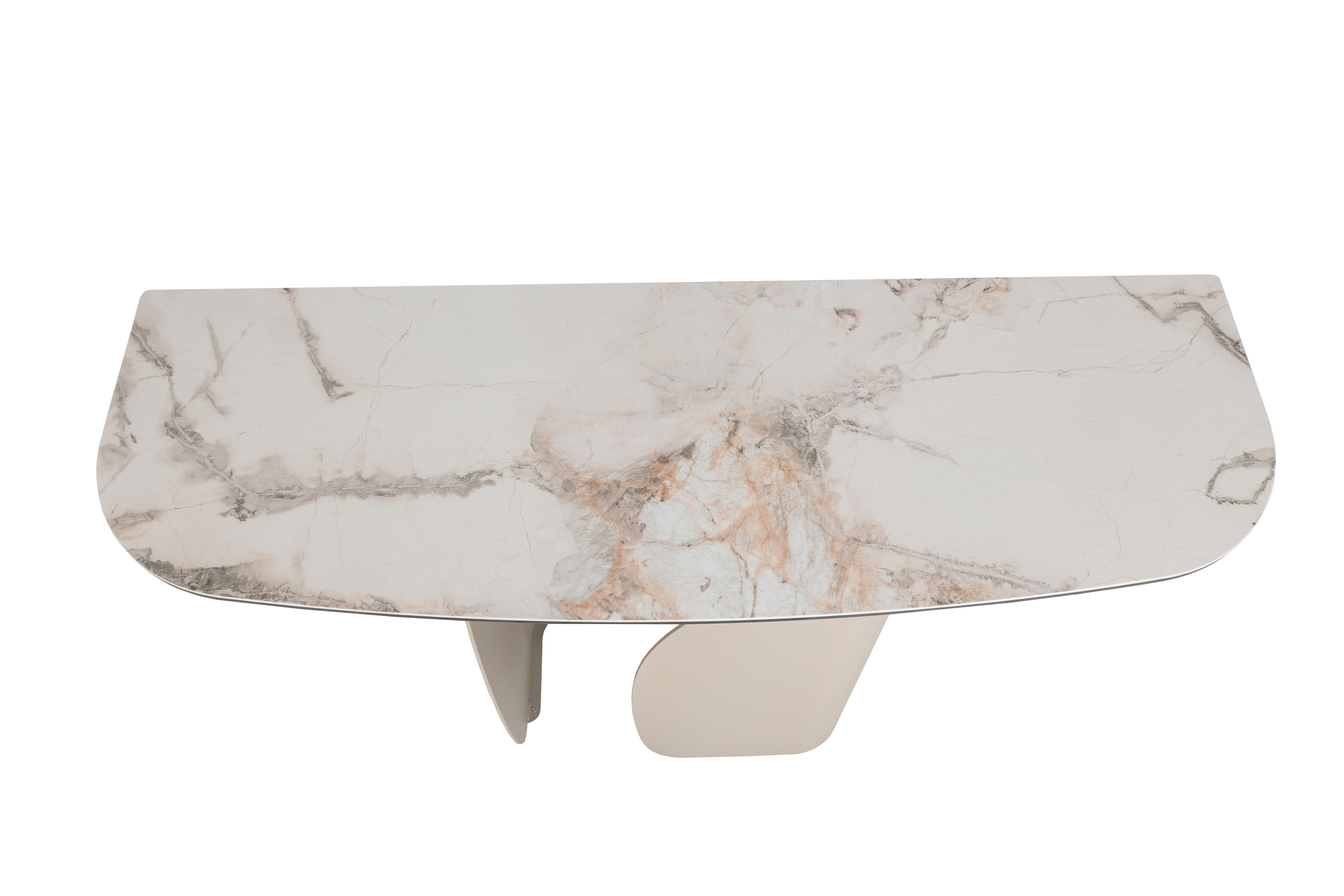 Консоль Кристиано Vetro 1200х400х760 мм Аврора голд/Бежевый - фото 8 Консоль Кристиано Vetro 1200х400х760 мм Аврора голд/Бежевый - фото 8