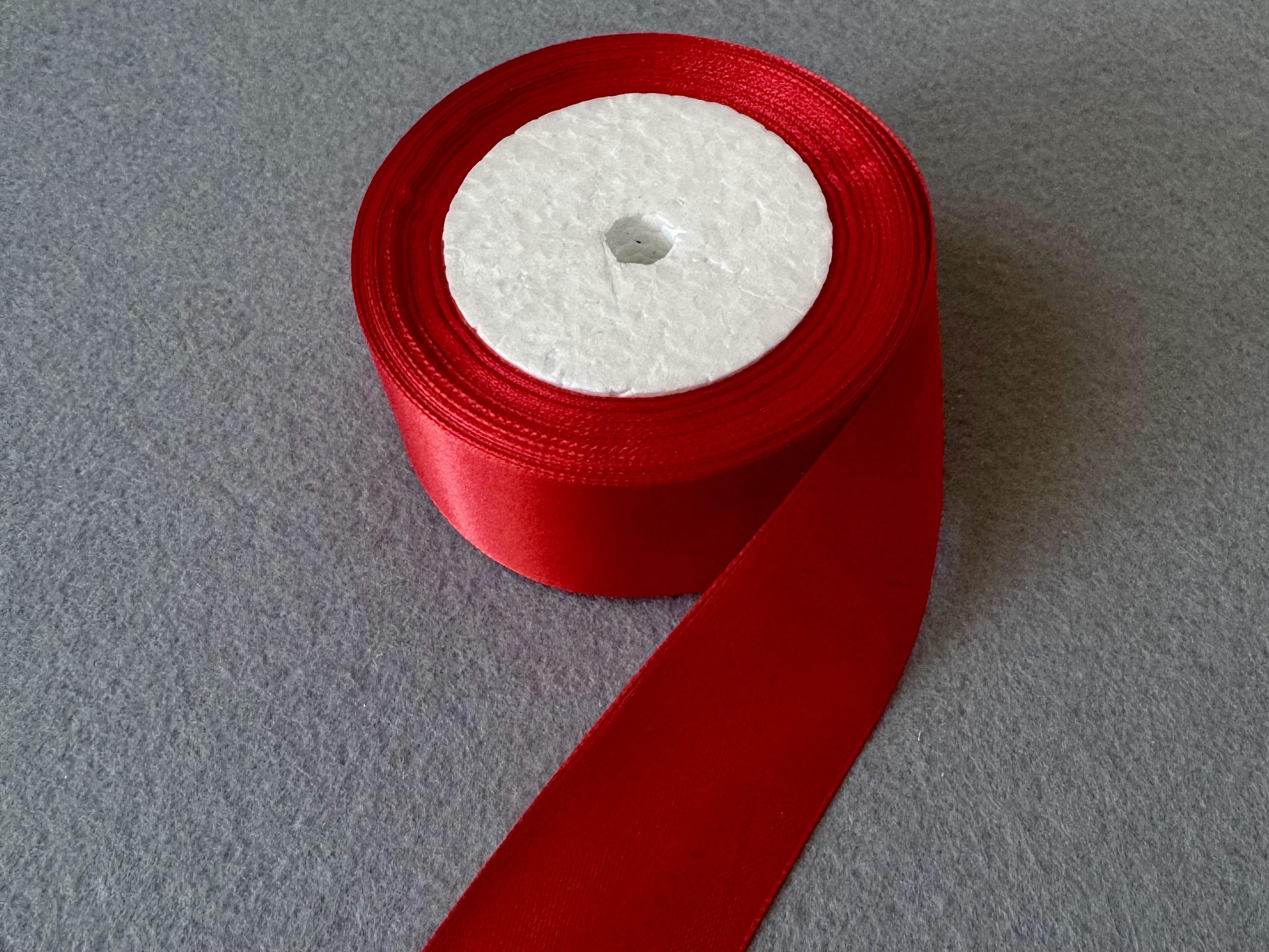 Лента атласная 4 см Красный (22259)