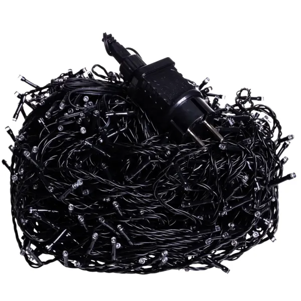 Гірлянда нитка вулична 1000 LED 100 м від мережі чорна нитка Синій - фото 6 Гірлянда нитка вулична 1000 LED 100 м від мережі чорна нитка Синій - фото 6