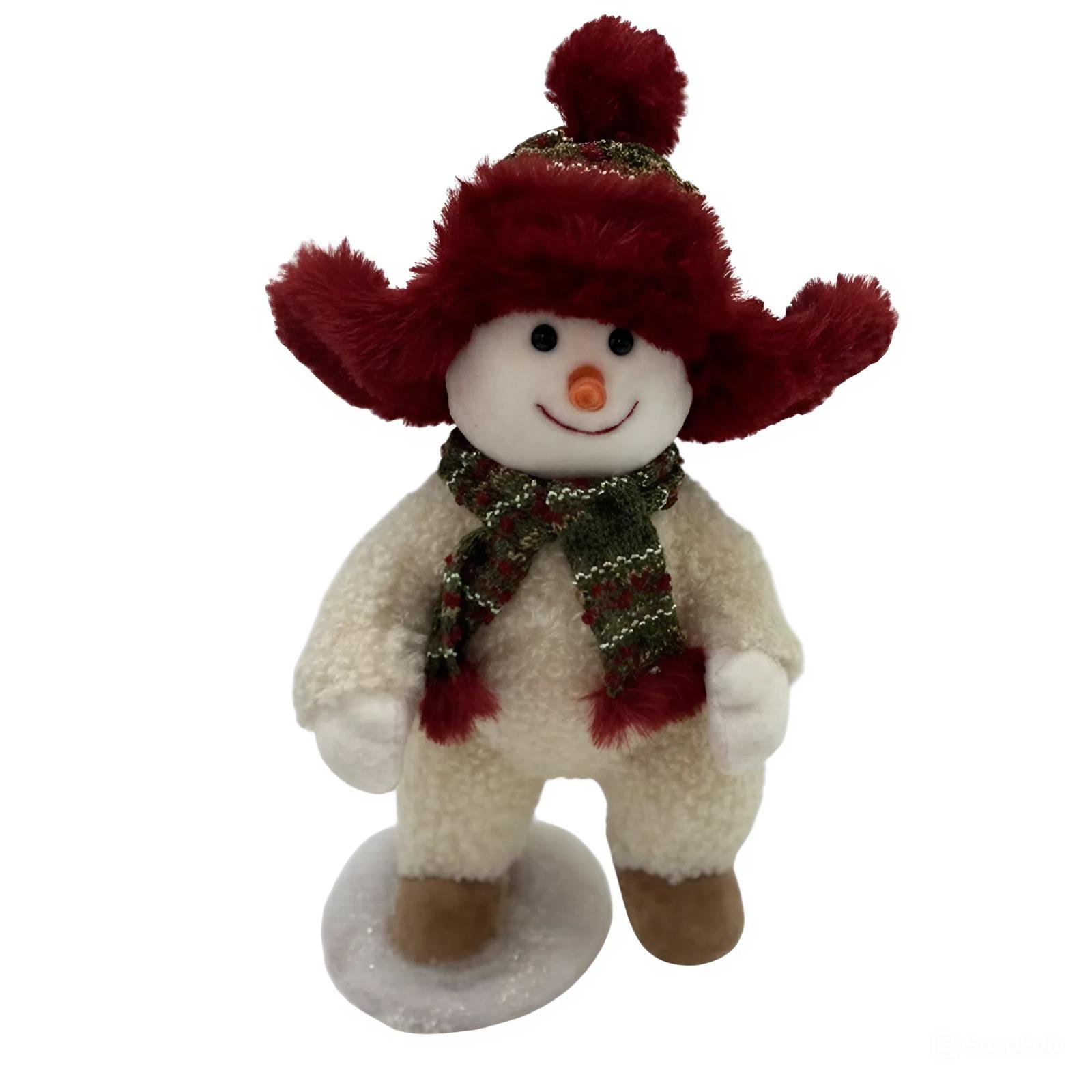 Новогодняя фигурка Снеговик h 35 см (CR-4-12)