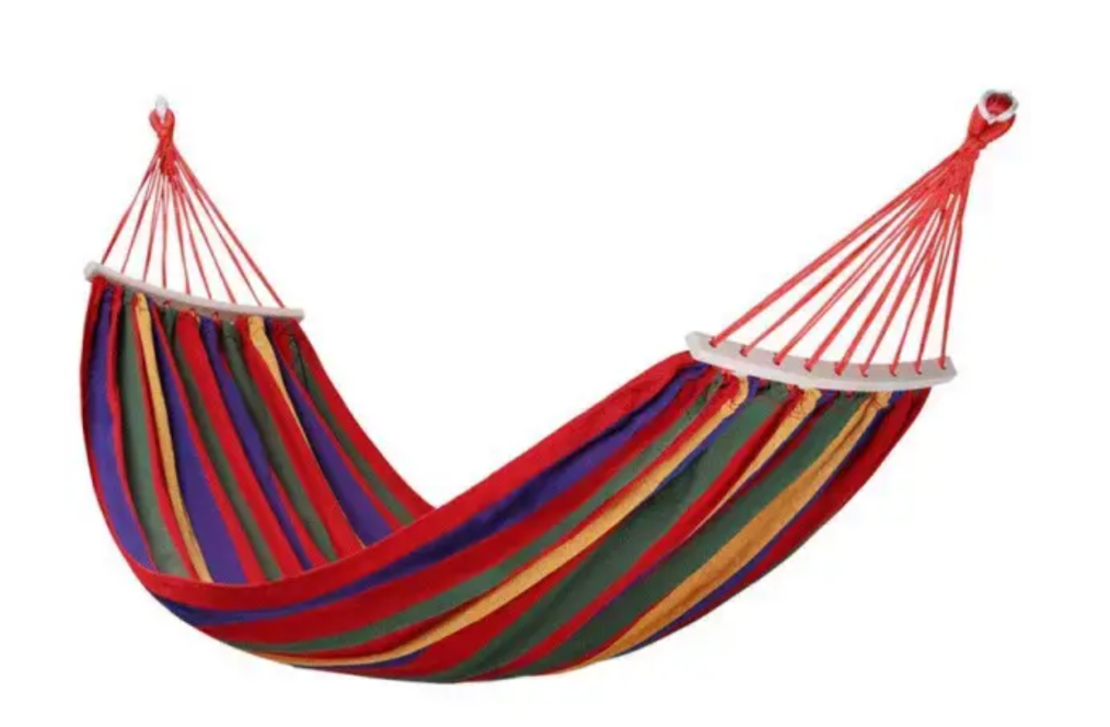 Гамак туристичний підвісний тканинний з планкою 174х80 см Червоний (SJ-0010-2R)