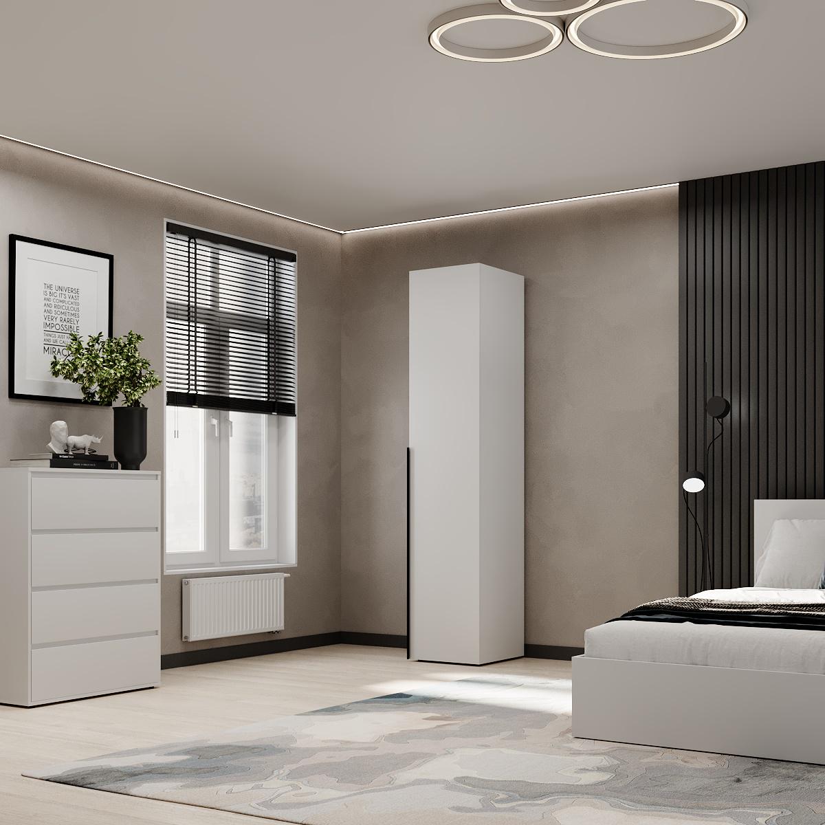 Пенал закритий ART IN HEAD №2 Light 400x500x2200 мм Білий діамант (GALT09010000000) - фото 3