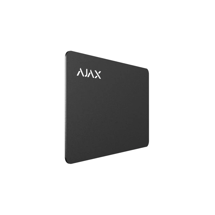 Картка для управління охоронною системою Ajax Pass 10 шт. Black (2890075928)