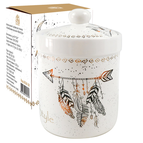 Ємність для сипучих продуктів SNT Boho style 600 мл (6922-20)
