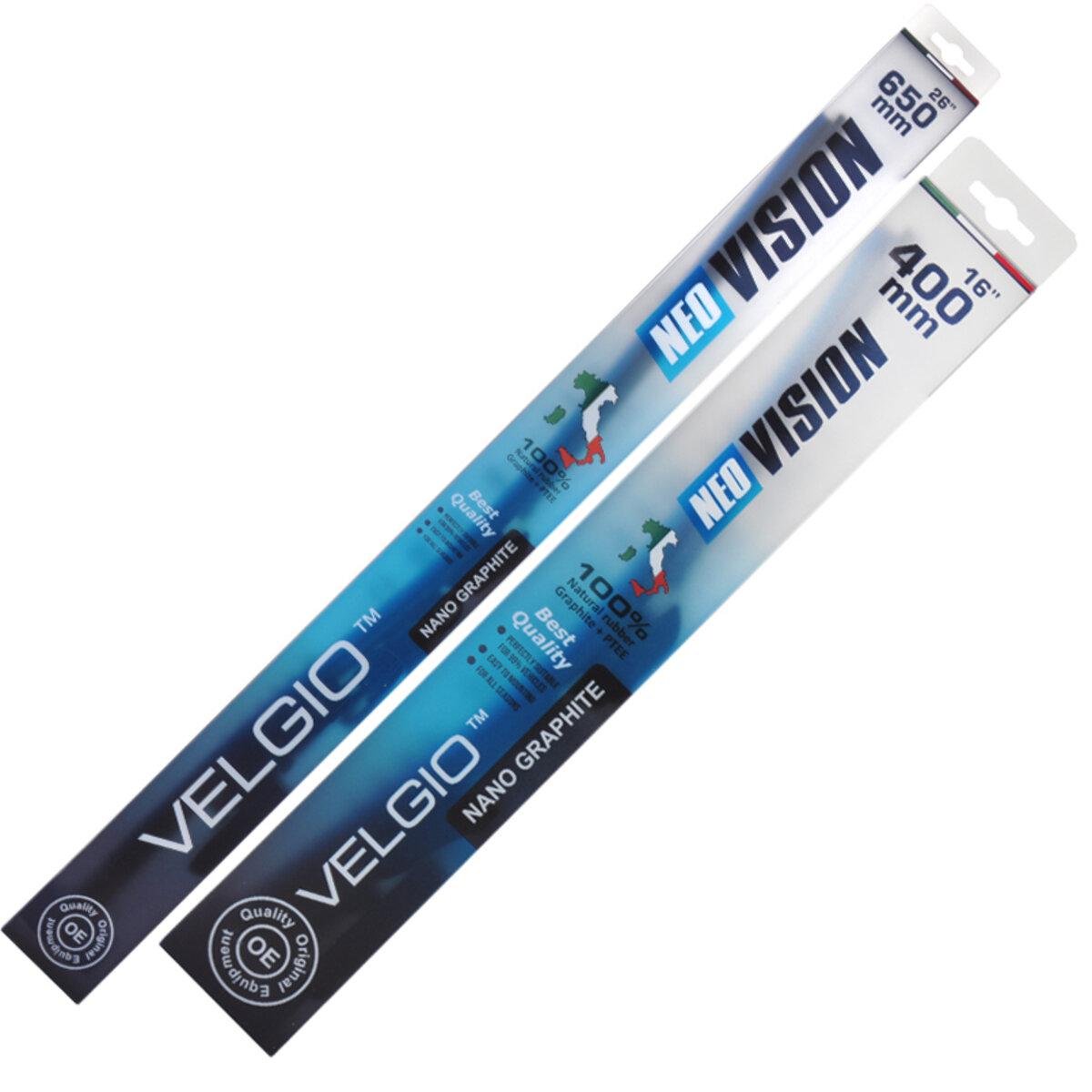 Комплект щеток стеклоочистителей Velgio Neo Vision для Hyundai Kona 2017 бескаркасные (sk_61)