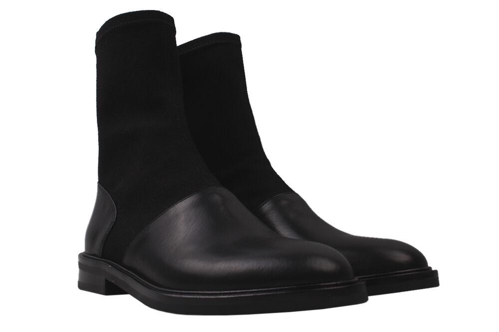 Ботинки Basconi на низком ходу женские из кожи р. 39 Черный (733-20DTC)