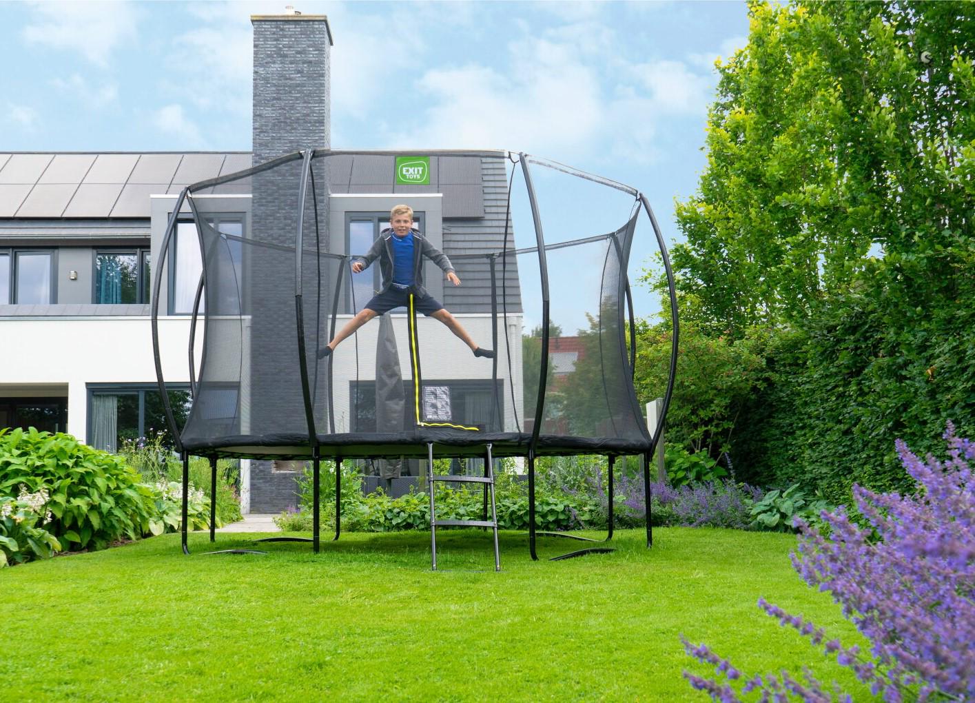 Батут Exit Toys Silhouette с защитной сеткой 305 см Черный (1106334325) - фото 9 Батут Exit Toys Silhouette с защитной сеткой 305 см Черный (1106334325) - фото 9