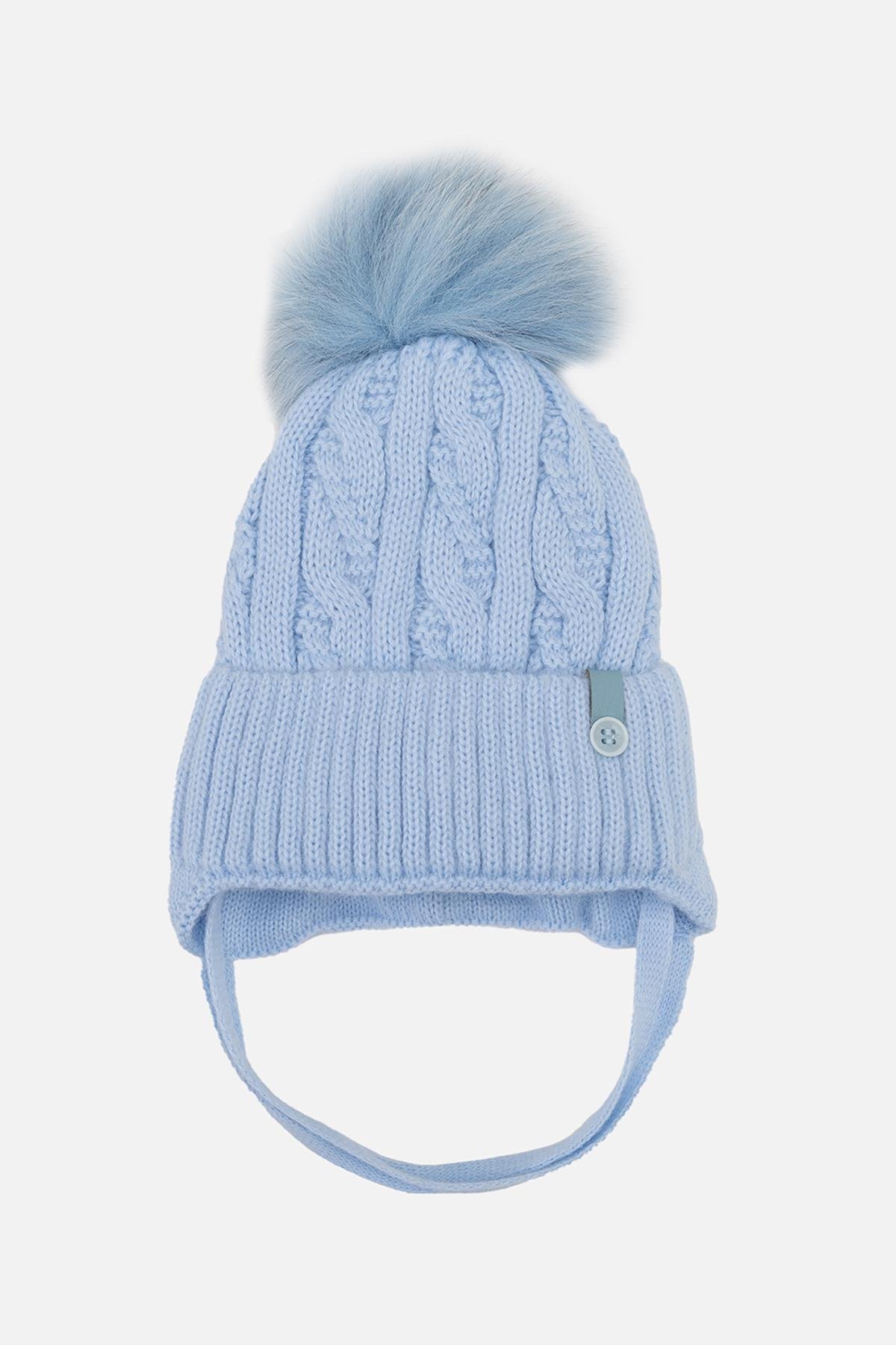 Шапка для мальчика 40-42 см Голубой (ЦБ-00263337) Шапка для мальчика 40-42 см Голубой (ЦБ-00263337)