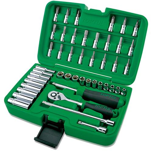 Набор инструментов Toptul GCAI4601 автомобильный в кейсе 1/4″ 46 шт. (106-112-GCAI4601)