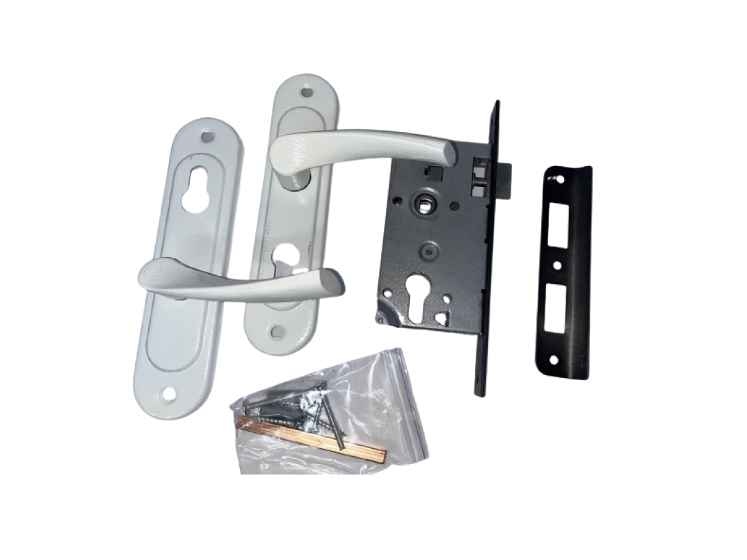 Замок врезной с ручкой Арико ЗВ4-У 55 мм Белый (4875-5) - фото 2 Замок врезной с ручкой Арико ЗВ4-У 55 мм Белый (4875-5) - фото 2