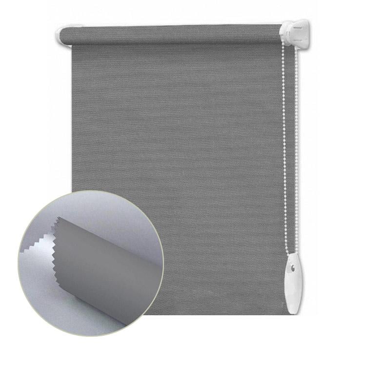 Ролета тканевая термо (blackout) Besta Standart Wenster BO Silver 061 110х280 см Серый (АВК52819647)