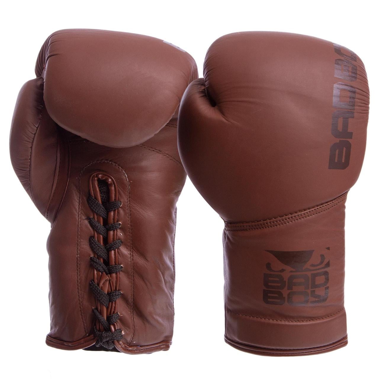 Боксерские перчатки Bad Boy LEGACY 2.0 натуральная кожа 12 oz Коричневый (VL-6619)