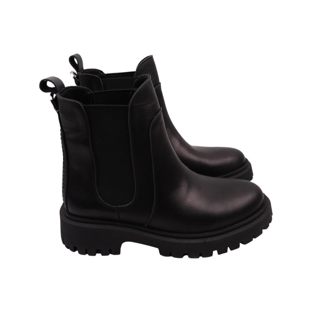 Ботинки женские Olli из кожи р. 37 Черный (88-22DHC)