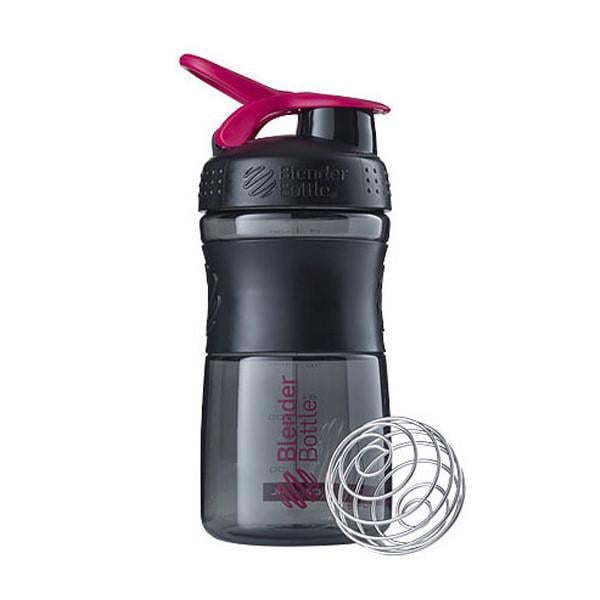 Шейкер спортивний Blender Bottle SportMixer 20 oz 590 ml Black/Pink