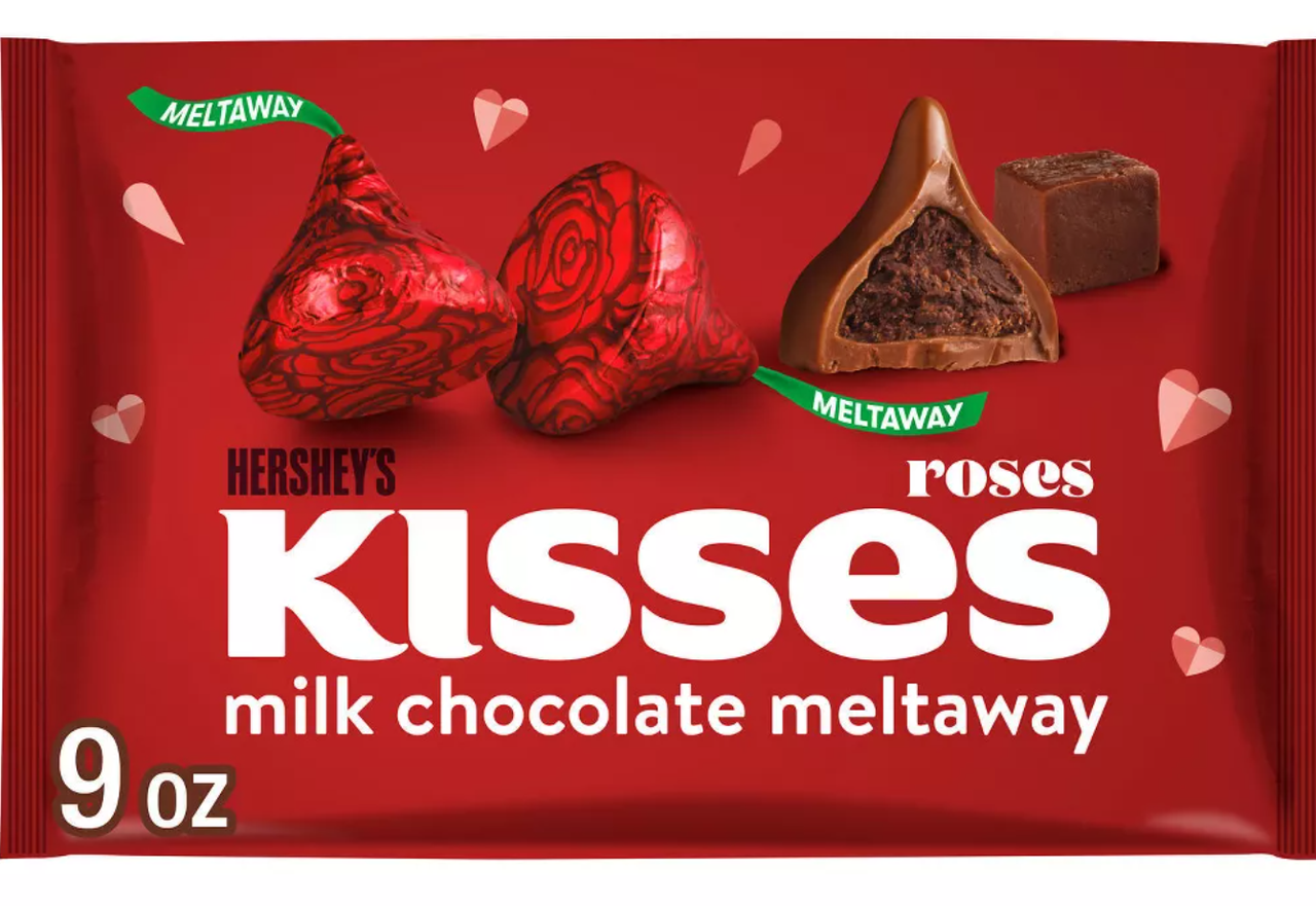 Конфеты шоколадные Hershey's Kisses Valentine's Day Milk Chocolate Meltaway 255 г (2496068962)