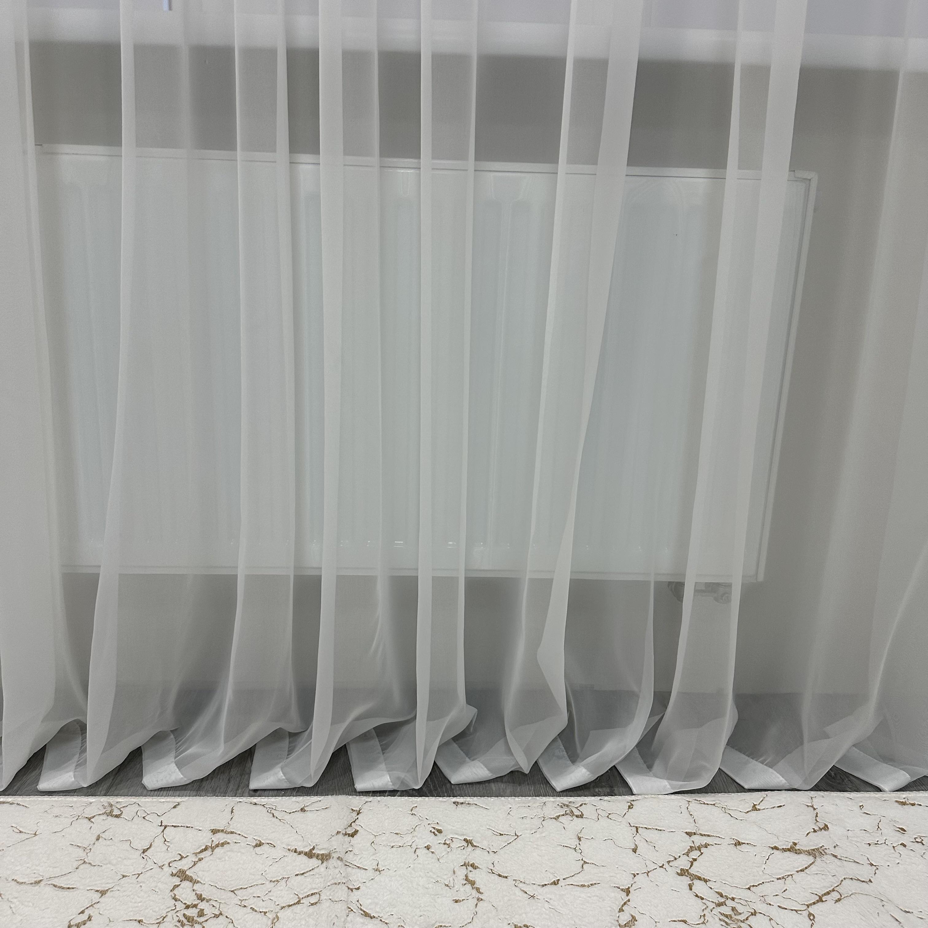 Тюль шифоновий готовий на тасьмі 500х270 см Білий (ТШ-5) - фото 6 Тюль шифоновий готовий на тасьмі 500х270 см Білий (ТШ-5) - фото 6