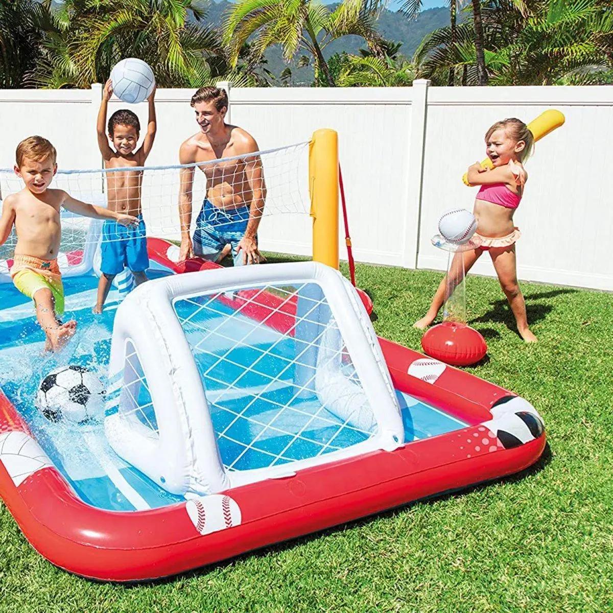 Игровой комплекс Надувной Intex Спортивный центр 325х267 см (57147) - фото 4 Игровой комплекс Надувной Intex Спортивный центр 325х267 см (57147) - фото 4