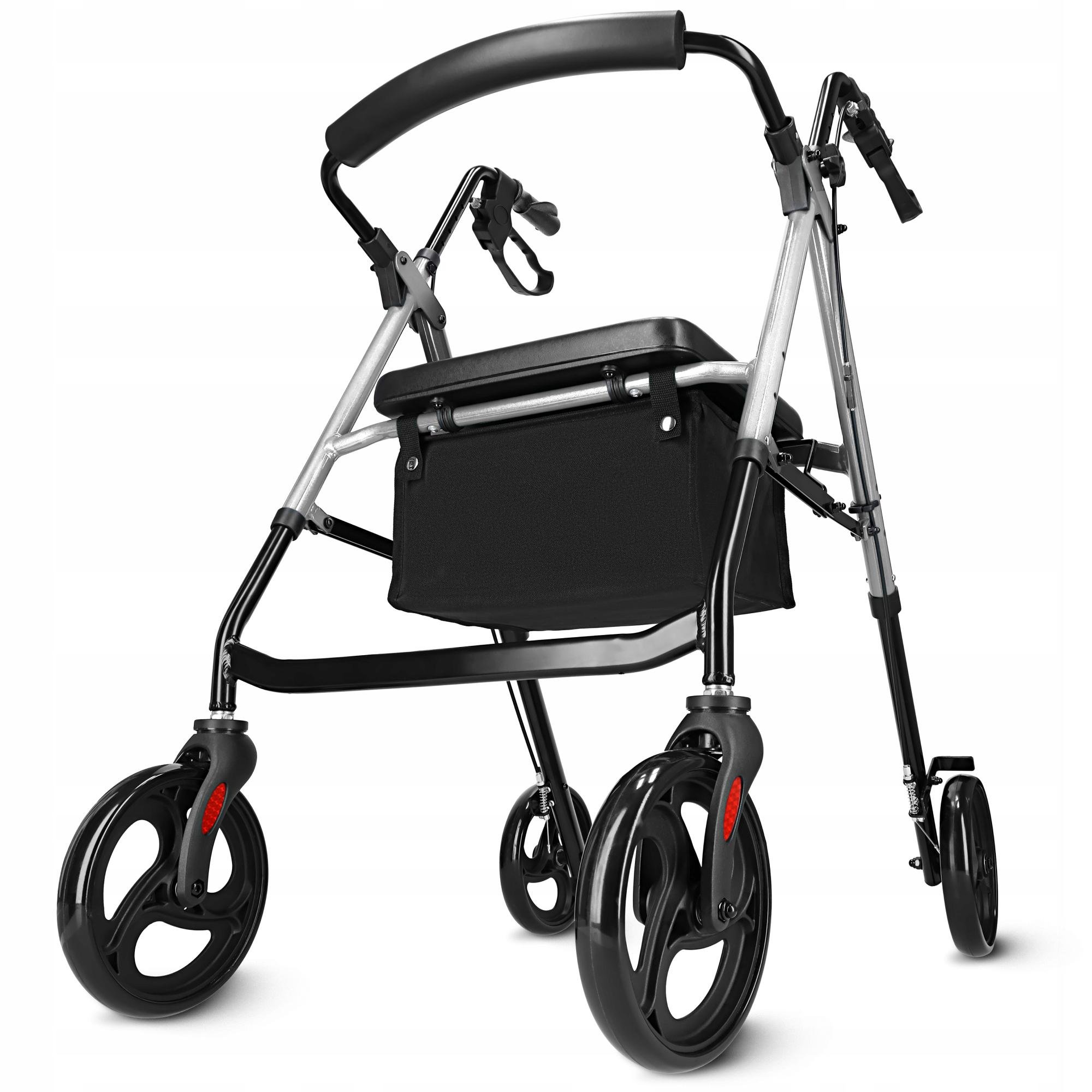 Роллер для ходьбы 4fizjo складной с сумкой Black/Silver (P-5905973406918)