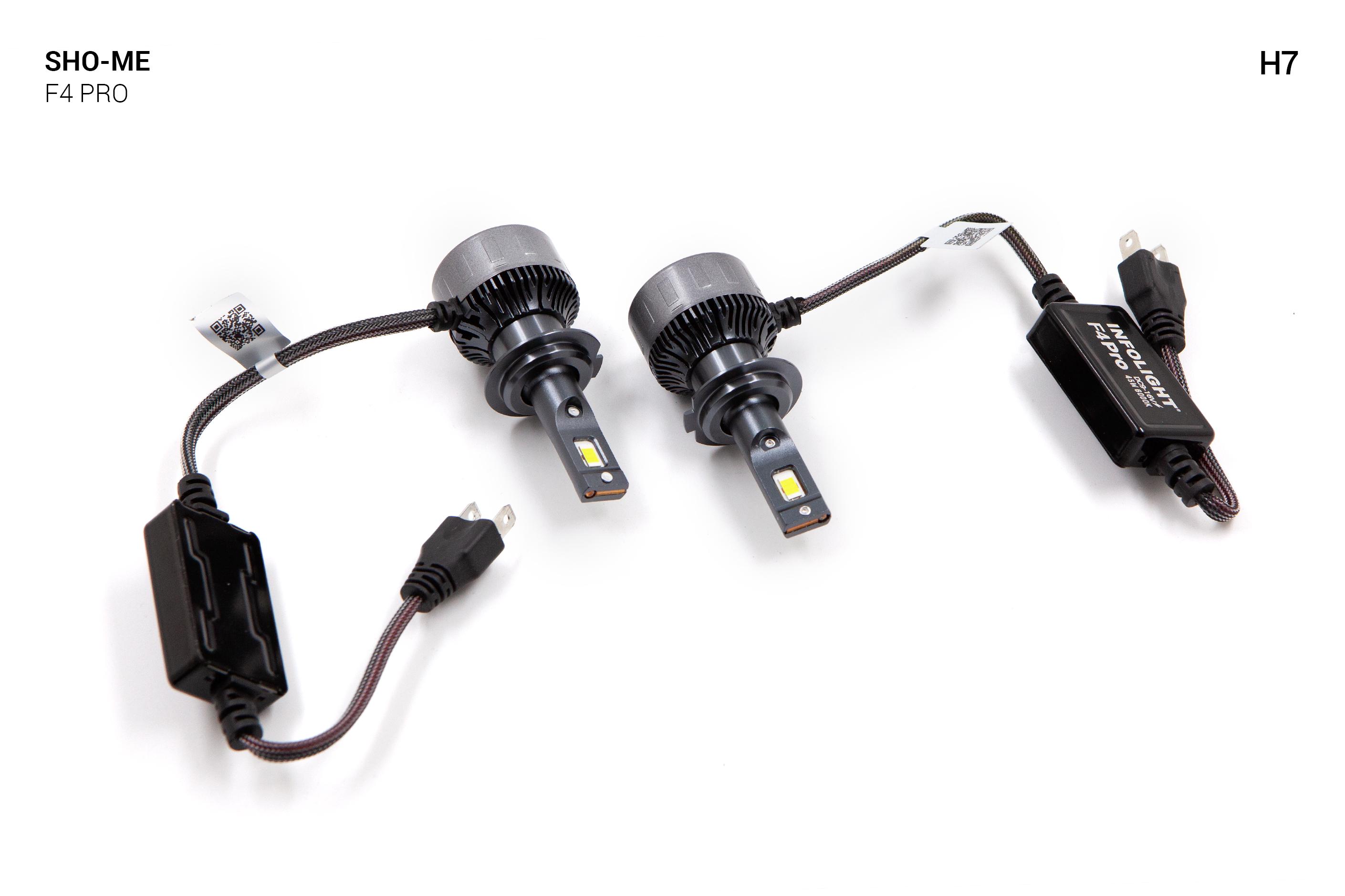 Автолампи Sho-Me F4-Pro H7 LED 45W 2 шт. - фото 6 Автолампи Sho-Me F4-Pro H7 LED 45W 2 шт. - фото 6