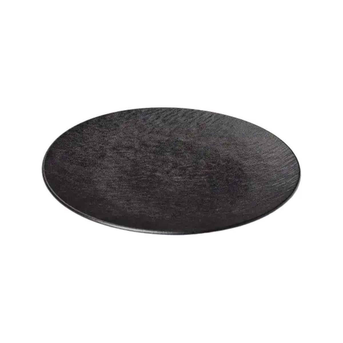 Тарілка сервірувальна керамічна HP-7-727 25 см Чорний (A-033212) - фото 3