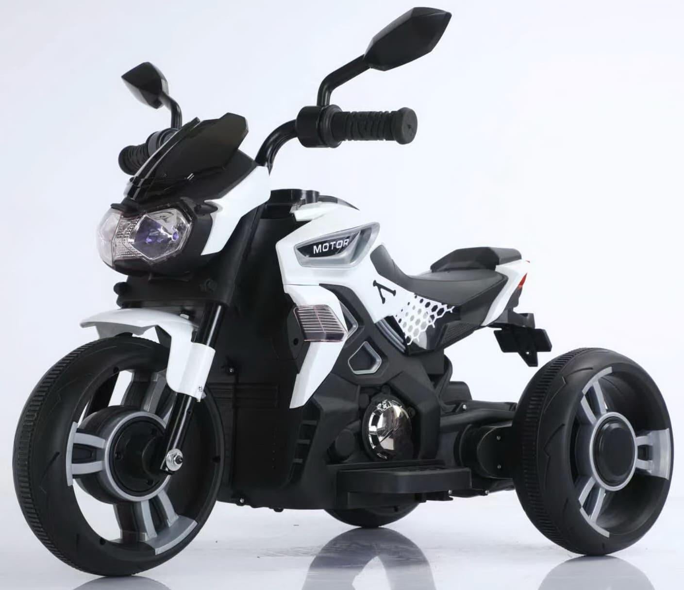Детский электромотоцикл Lolly Kids LKT-287 Белый (9851) Детский электромотоцикл Lolly Kids LKT-287 Белый (9851)