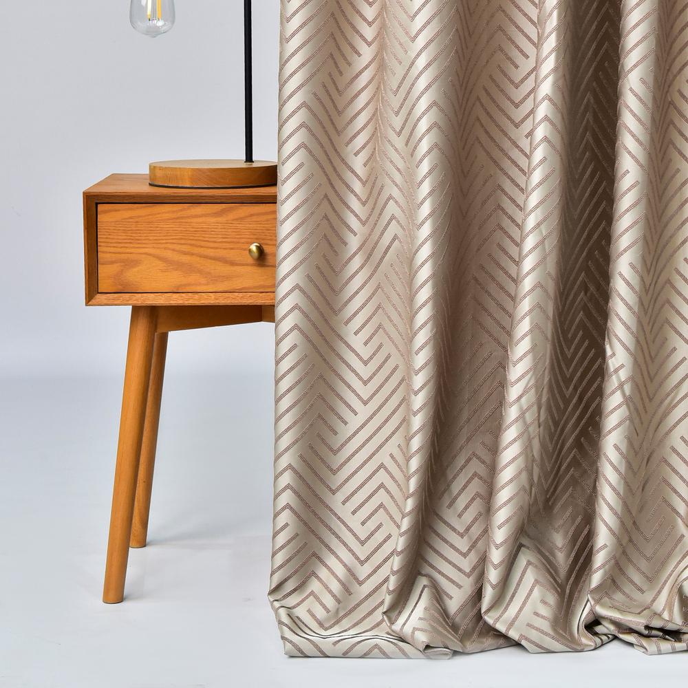 Тканина портьєна жакардова Паркер V-602 278 гр/м2 290 см Беж (27066) - фото 3