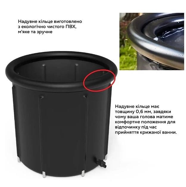 Бассейн каркасный для ледяной ванны 75х75 см 320 л (id_1164) - фото 5 Бассейн каркасный для ледяной ванны 75х75 см 320 л (id_1164) - фото 5