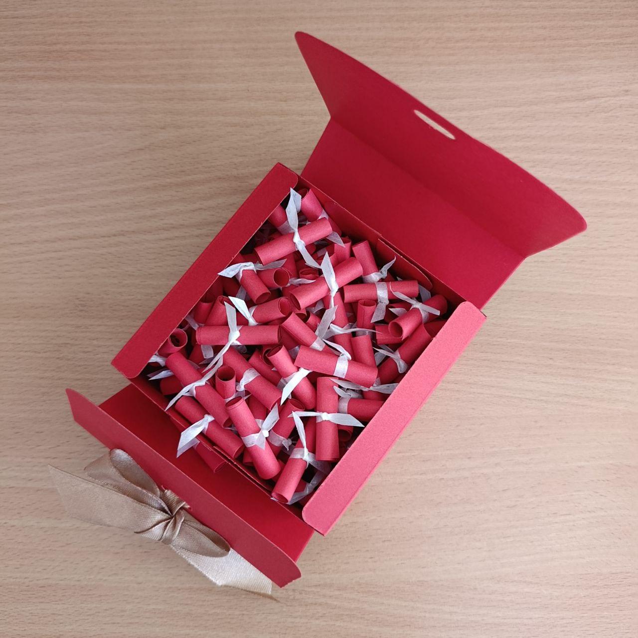 Подарункова коробка з 101 причиною чому я люблю тебе для дівчини/на день народження/день закоханих/8 березня свято (ar296) - фото 2