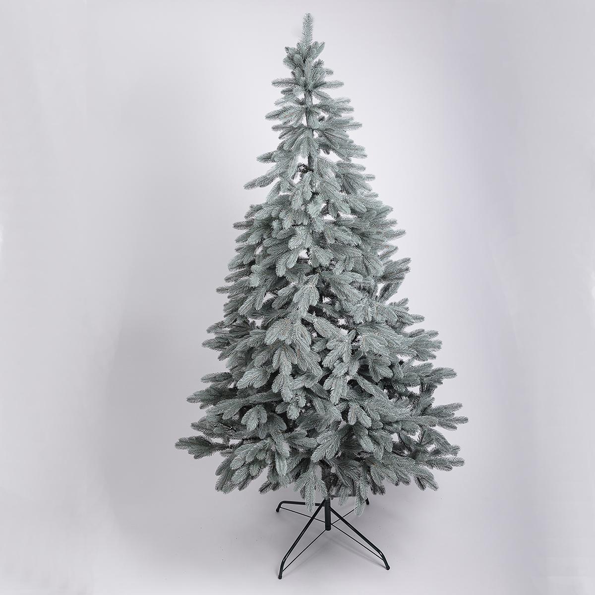 Штучна ялинка лита Буковельська V24 з металевою підставкою 2,30 м Блакитний (NYT15026) - фото 5