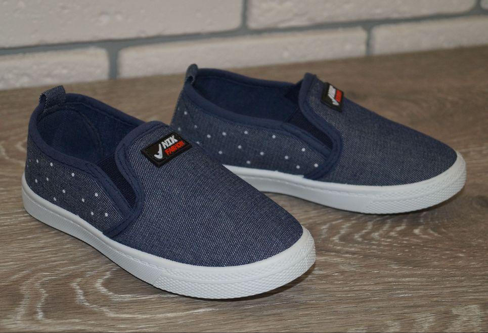 Слипоны детские джинсовые Blue Rama р. 27 15,5 см Синий (31537-27) - фото 4