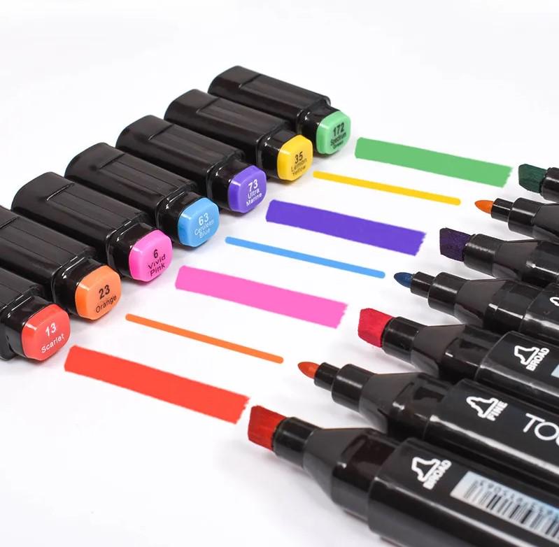 Набор скетч маркеров Touch двусторонних для рисования с чехлом 24 шт. (14274827) - фото 4