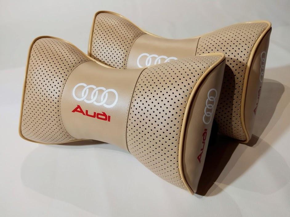 Подушка на подголовник авто Audi 2 шт. (00633)