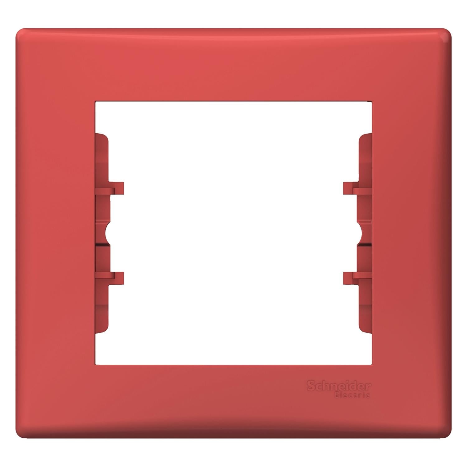 Рамка Schneider Electric Sedna одноместная Красный (SDN5800141)