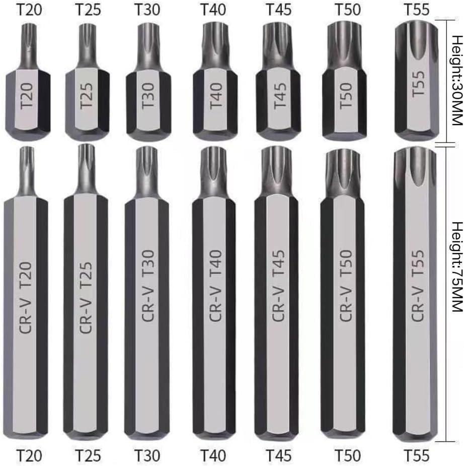 Набір біт з адаптерами Rewolt T1347 1/2&3/8 TORX/HEX/SPLINE 40 од. (2726832940) - фото 4