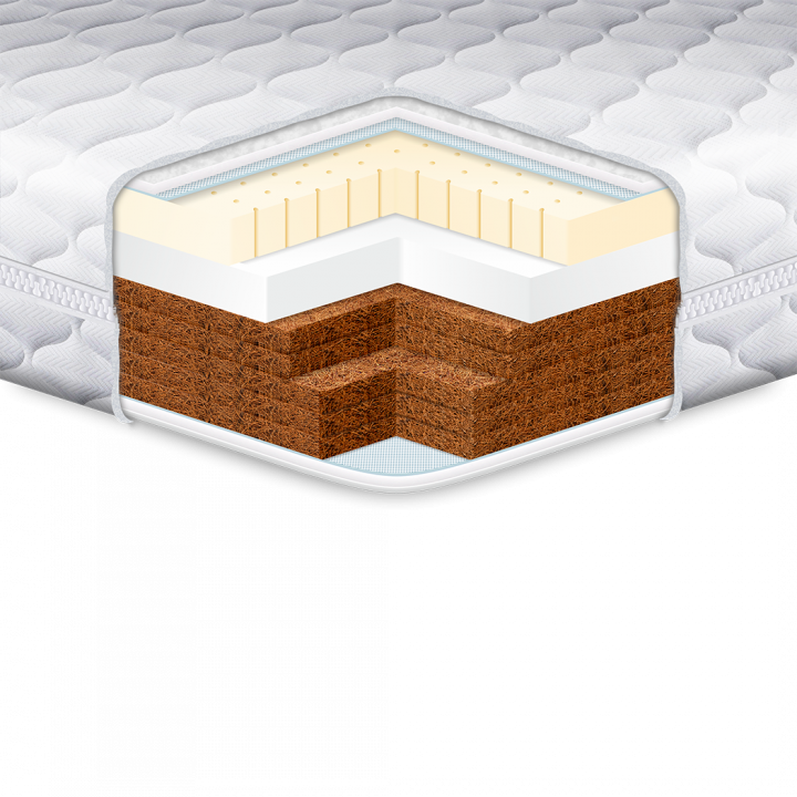 Матрац ортопедичний Kiddy Mega Latex-Cocos 60x120 см (18959) - фото 2 Матрац ортопедичний Kiddy Mega Latex-Cocos 60x120 см (18959) - фото 2