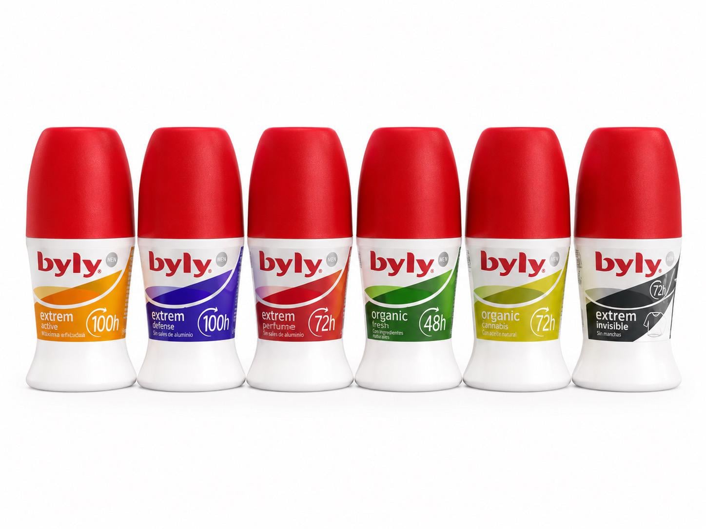 Набор шариковых дезодорантов Byly Roll-On 6 шт. по 50 мл
