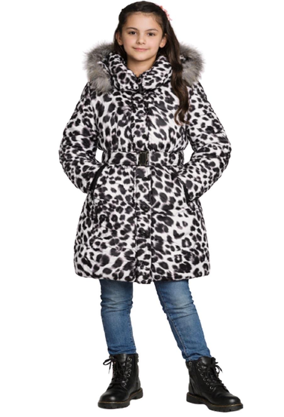 Пальто для девочки Moonbox 22271 зимнее 158 см Молочный (2306390560)