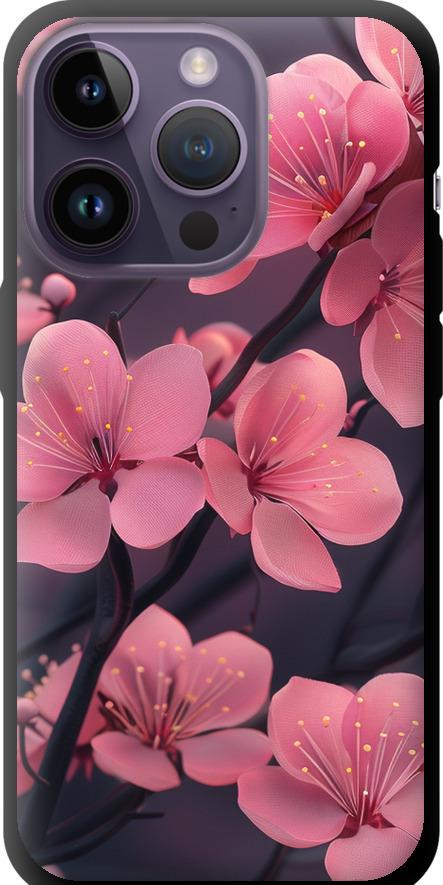 Чехол на iPhone 14 Pro Пурпурная сакура (6075b-2646-42517)