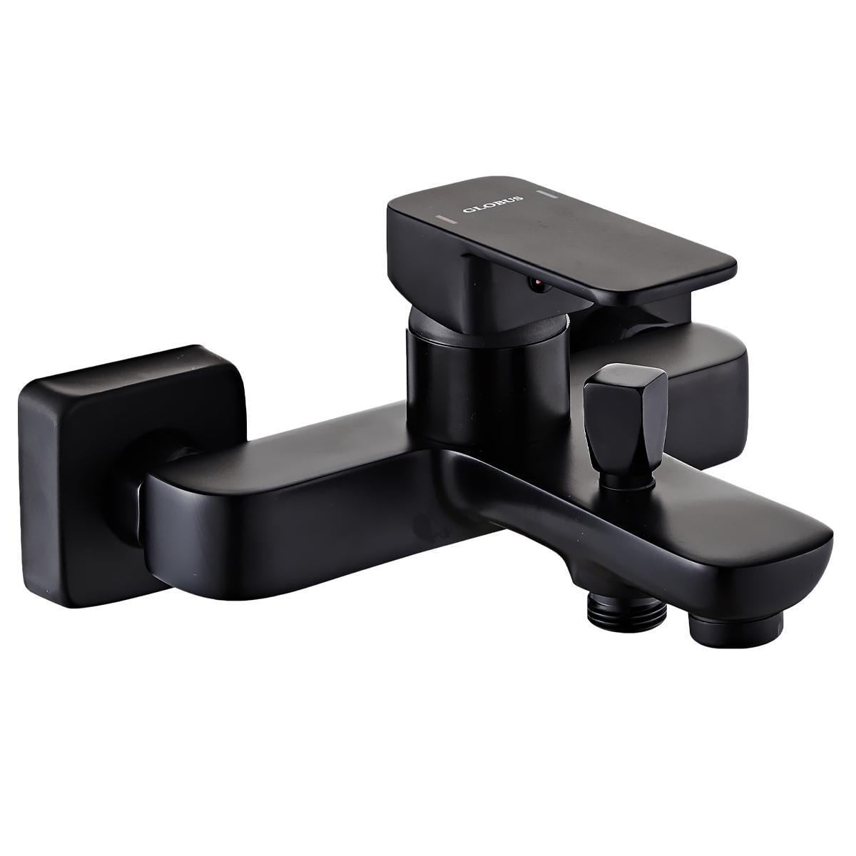 Змішувач для ванни Globus Lux Milano GLM-0102-10-BB одноважільний Чорний (37461422) Змішувач для ванни Globus Lux Milano GLM-0102-10-BB одноважільний Чорний (37461422)