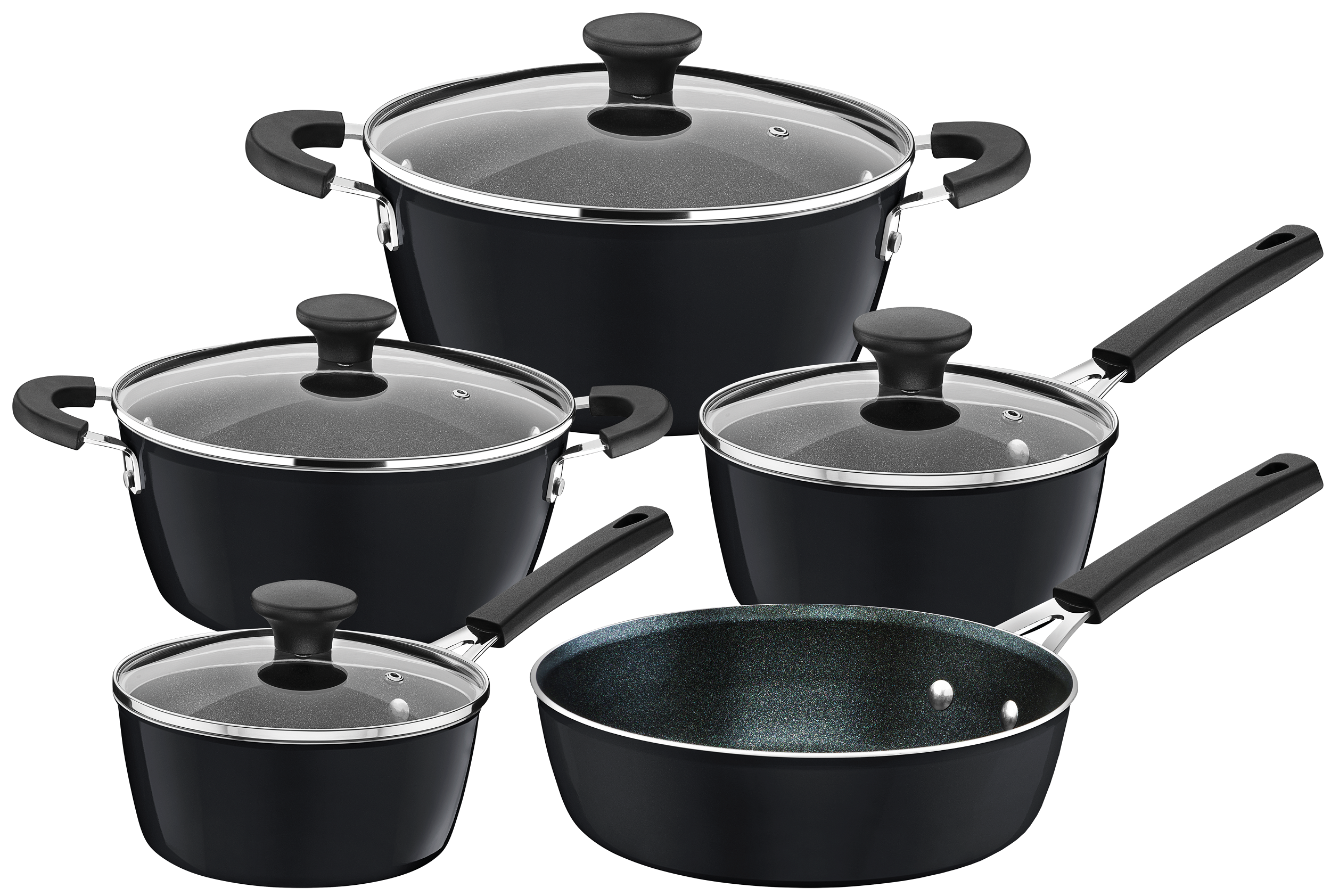 Набір посуду Tramontina GLENZ 9 пр. Кам'яно-сірий (UG-28699/610)