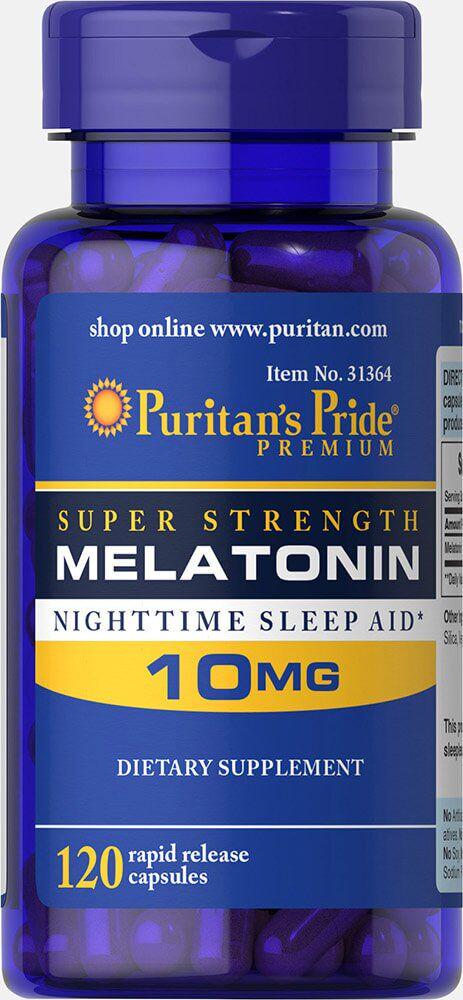 Мелатонин Puritan's Pride 10 мг 120 капсул (00000002220)