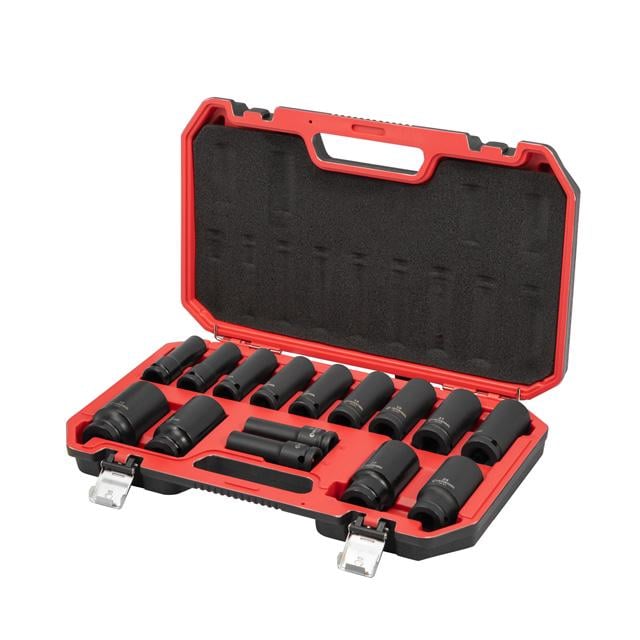 Набор головок ударных STORM удлиненных 1/2" 15 ед./10-32 мм