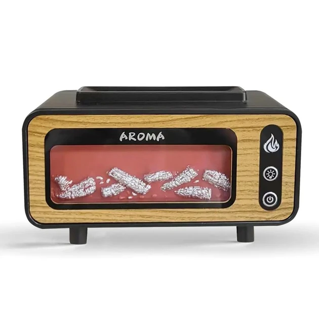Зволожувач-аромадифузор ретро Vintage Fireplace LED USB (2642799441)